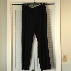 Michael Kors black pants with black pin stripes.